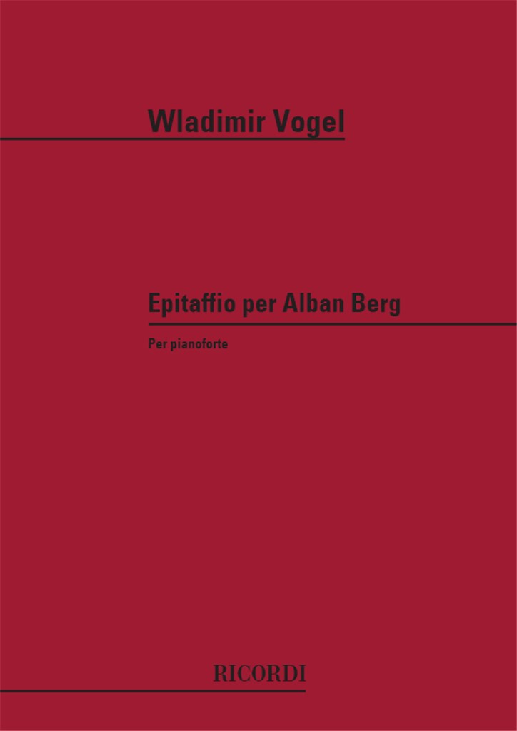 Epitaffio Per Alban Berg
